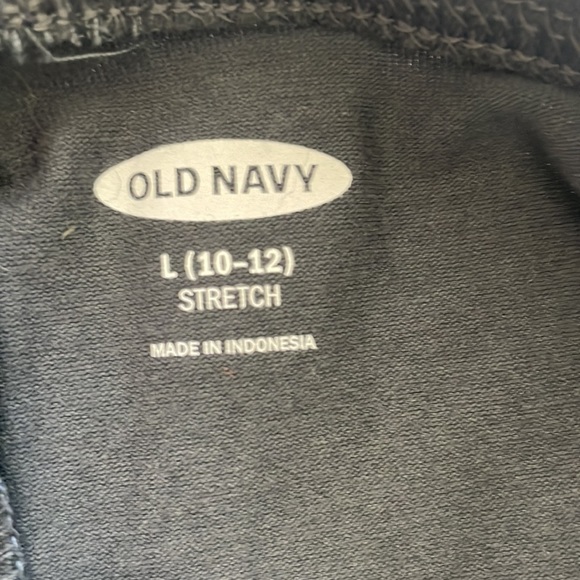 2 Old Navy girls black and grey leggings, size L - Picture 2 of 5